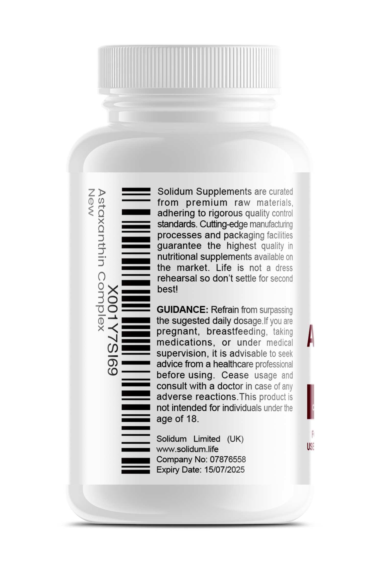 Astaxanthin - Under R&D