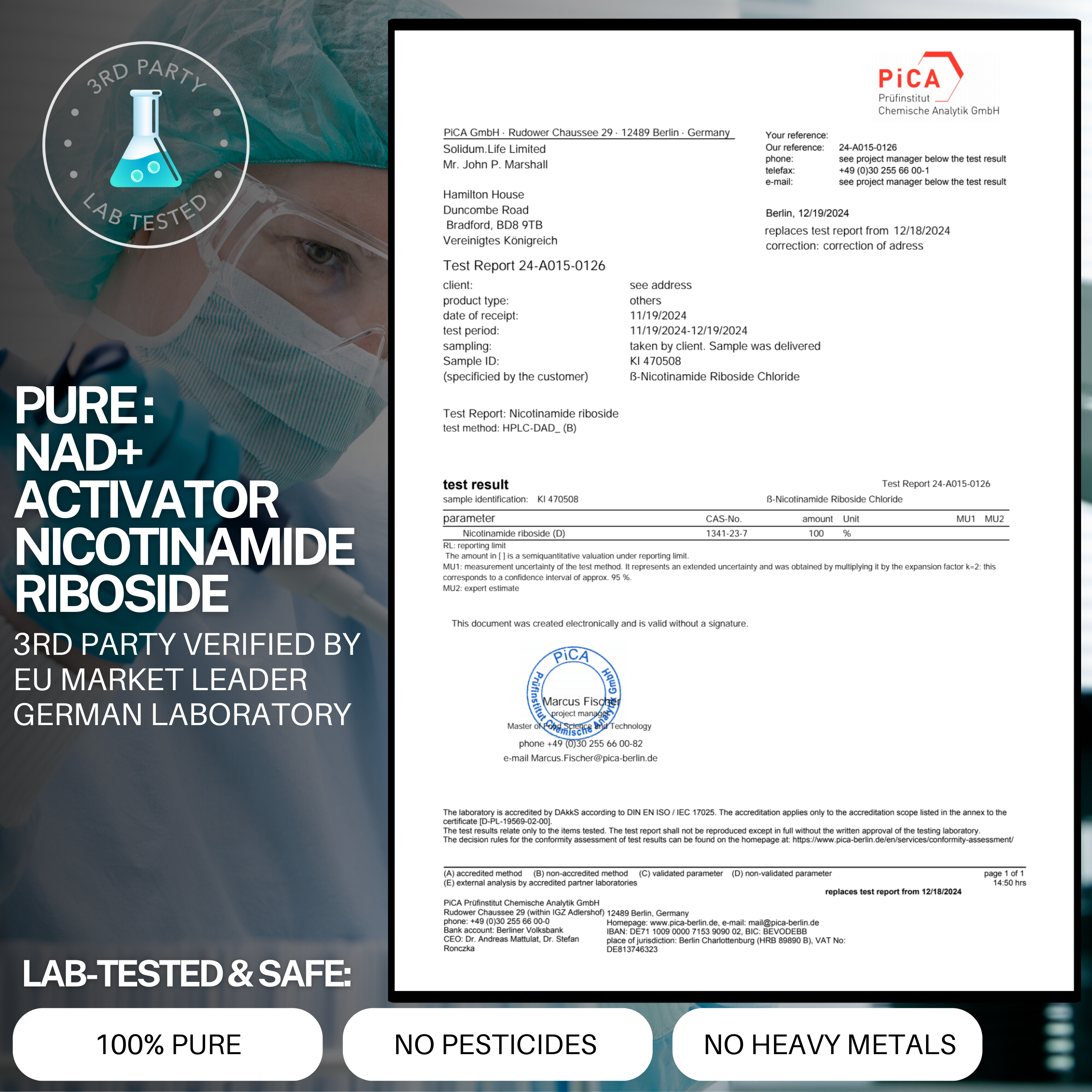 100% Pure NAD+ Activator